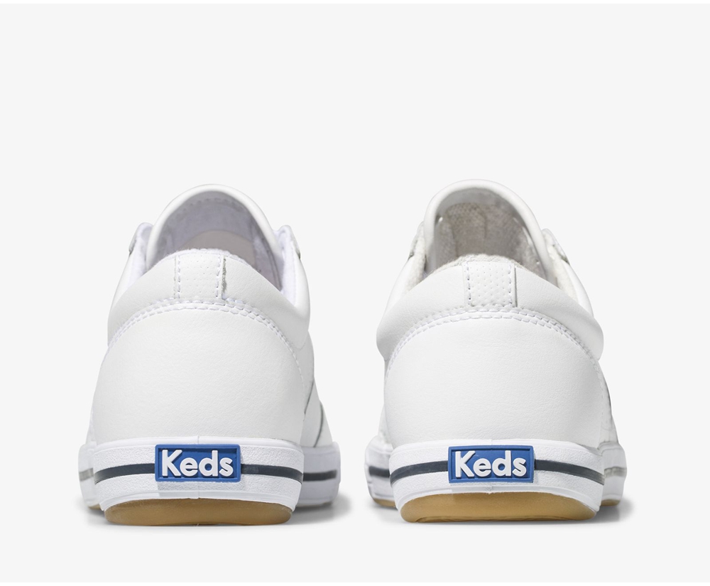 Keds Sneaker Damen Weiß - Courty Leder - VCF-306192